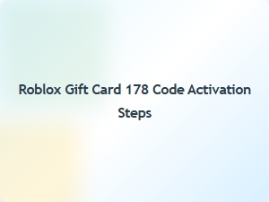 How to Activate Your Roblox Gift Card 178 Code